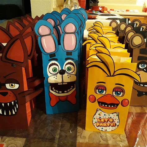 Fnaf party favors - This fun stickers party favor set features favorite Five Nights at Freddy's characters! Includes 12 pack for FNAF stickers for fabric materials. Perfect as Five Nights at …